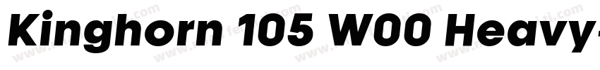 Kinghorn 105 W00 Heavy字体转换
